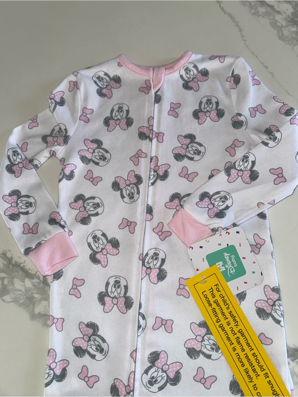 Disney Minnie Mouse Footed Baby One Piece 24M